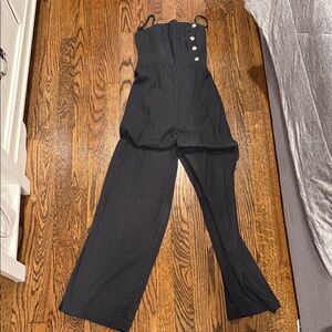 Urban Outfitters Black Jumpsuit with Buttons